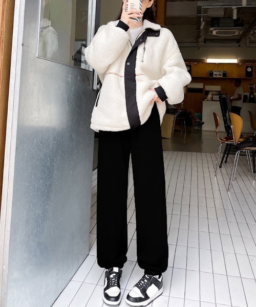 Miniministore(ミニミニストア)の「裏ボア スウェットパンツ あったかパンツ(スラックス・レディース・グレー/チャコールグレー/ブラック/ライトグレー・FREE)」の15枚目の写真