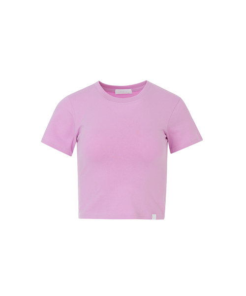 A.R.U(エイアールユー)の「CROP BAGGY TEE(Tシャツ/カットソー・レディース・ホワイト/アッシュグレー/ブラック/ネイビー/イエロー/ライトグリーン/ライトパープル/サーモンピンク・SMALL/MEDIUM)」の6枚目の写真