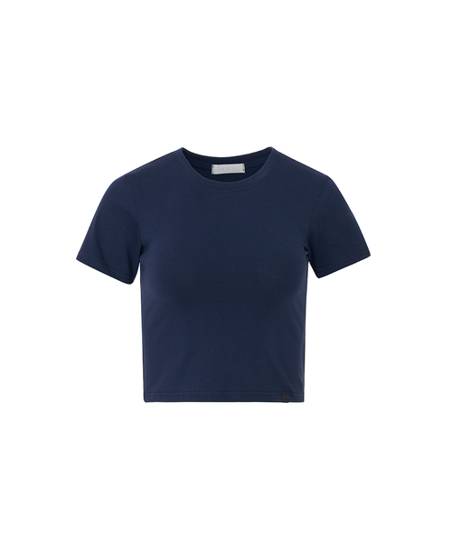 A.R.U(エイアールユー)の「CROP BAGGY TEE(Tシャツ/カットソー・レディース・ホワイト/アッシュグレー/ブラック/ネイビー/イエロー/ライトグリーン/ライトパープル/サーモンピンク・SMALL/MEDIUM)」の5枚目の写真