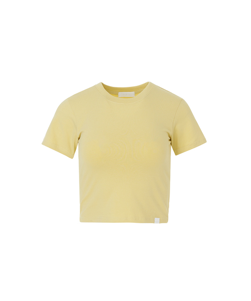A.R.U(エイアールユー)の「CROP BAGGY TEE(Tシャツ/カットソー・レディース・ホワイト/アッシュグレー/ブラック/ネイビー/イエロー/ライトグリーン/ライトパープル/サーモンピンク・SMALL/MEDIUM)」の7枚目の写真