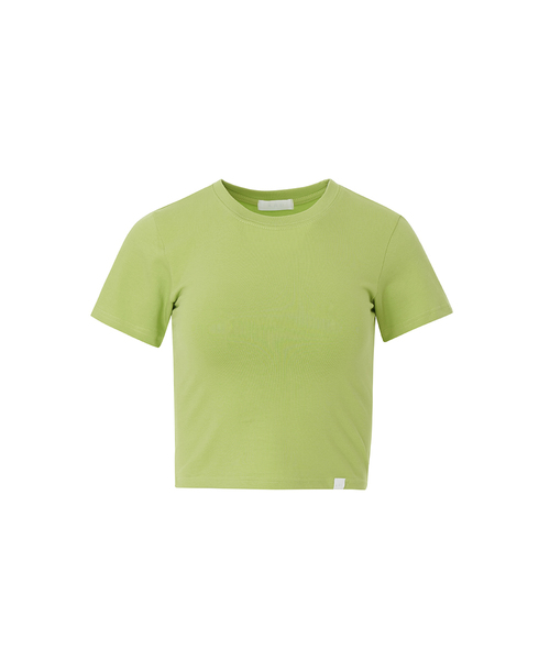 A.R.U(エイアールユー)の「CROP BAGGY TEE(Tシャツ/カットソー・レディース・ホワイト/アッシュグレー/ブラック/ネイビー/イエロー/ライトグリーン/ライトパープル/サーモンピンク・SMALL/MEDIUM)」の4枚目の写真