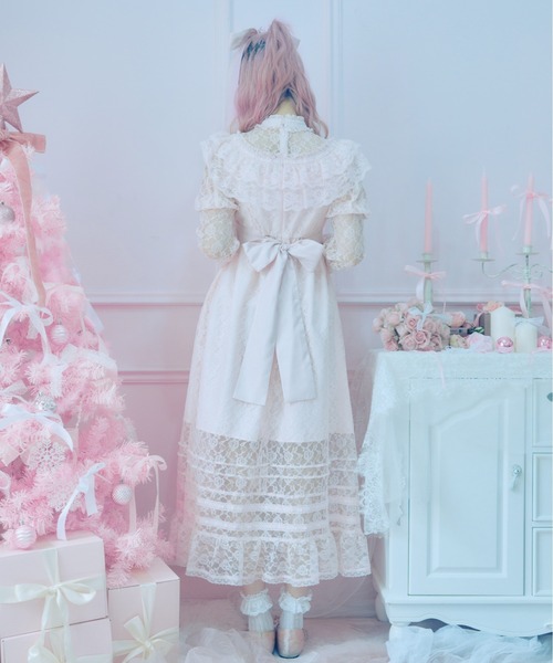 lace ribbon vintage dress（ワンピース）｜Fiorforte（フィオル