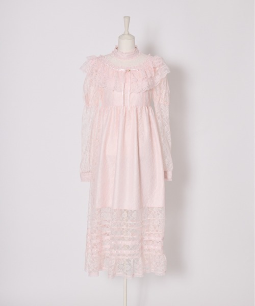 Fiorforte（フィオルフォルテ）の「lace ribbon vintage dress（ワンピース・レディース・ホワイト/ピンク/ホワイト系その他・FREE）」の17枚目の写真