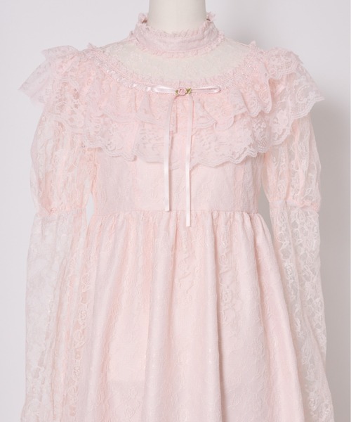 Fiorforte（フィオルフォルテ）の「lace ribbon vintage dress（ワンピース・レディース・ホワイト/ピンク/ホワイト系その他・FREE）」の20枚目の写真