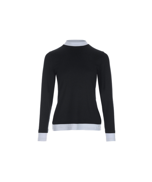 BERMUDAGRASS(バミューダグラス)の「モーダルレイヤードTシャツ_BLACK(Tシャツ/カットソー・レディース・その他・SMALL/MEDIUM)」の2枚目の写真