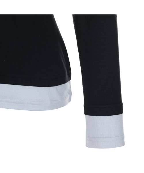 BERMUDAGRASS(バミューダグラス)の「モーダルレイヤードTシャツ_BLACK(Tシャツ/カットソー・レディース・その他・SMALL/MEDIUM)」の4枚目の写真