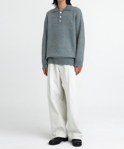 Oversized Knit Collar Sweater