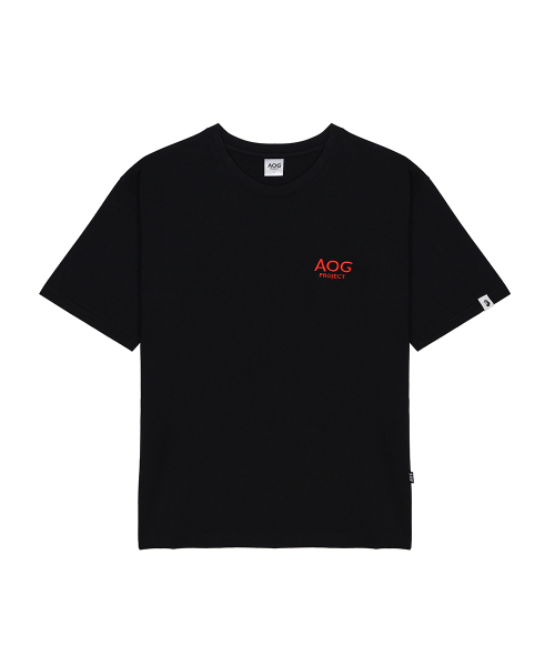 AOG PROJECT(エイオージープロジェクト)の「ミラクルライオンエンボディロゴTシャツ(ブラック)(Tシャツ/カットソー・メンズ・ブラック・MEDIUM/LARGE)」の1枚目の写真