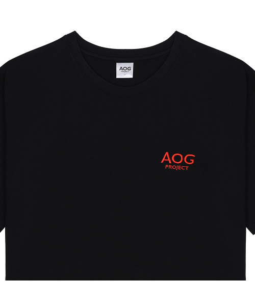 AOG PROJECT(エイオージープロジェクト)の「ミラクルライオンエンボディロゴTシャツ(ブラック)(Tシャツ/カットソー・メンズ・ブラック・MEDIUM/LARGE)」の3枚目の写真