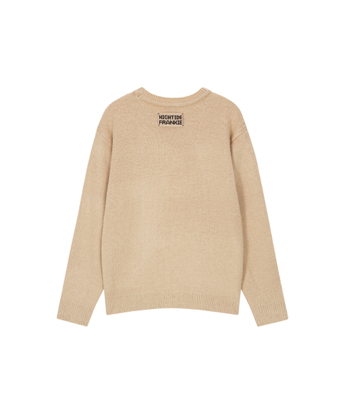 HIGHTIDEFRANKIE(ハイタイドフランキー)の「Frankie 3 Pins Round Knit Beige(ニット/セーター・メンズ・Beige・FREE)」の2枚目の写真