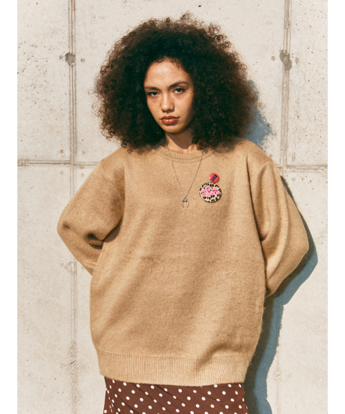 HIGHTIDEFRANKIE(ハイタイドフランキー)の「Frankie 3 Pins Round Knit Beige(ニット/セーター・メンズ・Beige・FREE)」の6枚目の写真