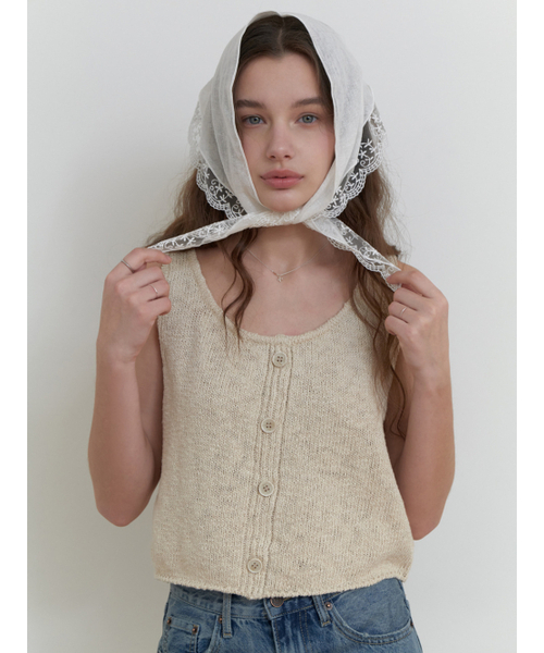 RE_L（リエル）の「Jam knit sleeveless (oat beige)（ニット/セーター・レディース・その他・FREE）」の5枚目の写真