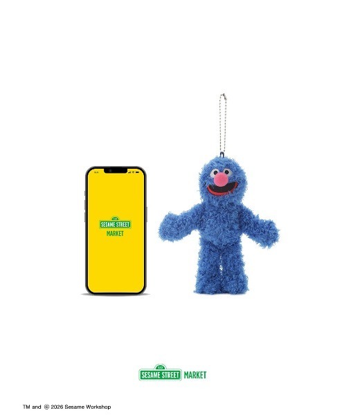 ぬいぐるみチャーム グローバー（キーホルダー）｜SESAME STREET