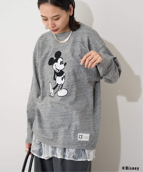 JOURNAL STANDARD(ジャーナルスタンダード)の「MICKEY / FOOTBALL T(Tシャツ/カットソー・レディース・ブラック系その他/グレー/ホワイト・FREE)」の3枚目の写真