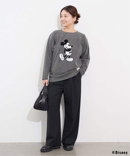 JOURNAL STANDARD(ジャーナルスタンダード)の「MICKEY / FOOTBALL T(Tシャツ/カットソー・レディース・ブラック系その他/グレー/ホワイト・FREE)」の6枚目の写真