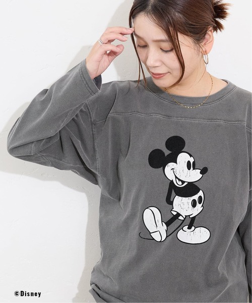 JOURNAL STANDARD(ジャーナルスタンダード)の「MICKEY / FOOTBALL T(Tシャツ/カットソー・レディース・ブラック系その他/グレー/ホワイト・FREE)」の11枚目の写真