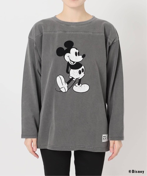 JOURNAL STANDARD(ジャーナルスタンダード)の「MICKEY / FOOTBALL T(Tシャツ/カットソー・レディース・ブラック系その他/グレー/ホワイト・FREE)」の13枚目の写真