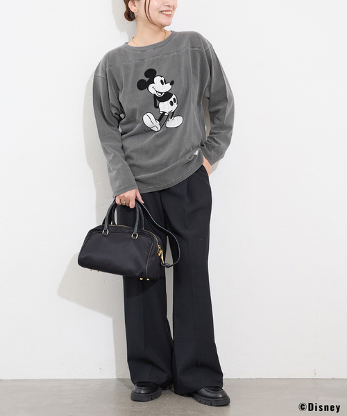 JOURNAL STANDARD(ジャーナルスタンダード)の「MICKEY / FOOTBALL T(Tシャツ/カットソー・レディース・ブラック系その他/グレー/ホワイト・FREE)」の19枚目の写真