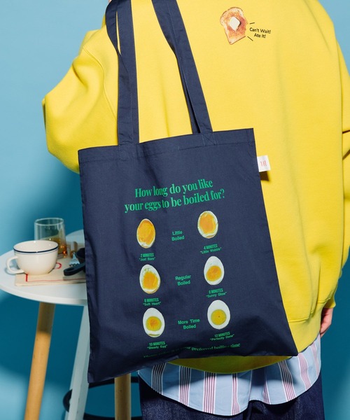 niko and...（ニコアンド）の「【にっぽんのASAGOHAN】トートバッグ（ショルダーバッグ・レディース・グリーン/オレンジ/ネイビー・0）」の2枚目の写真