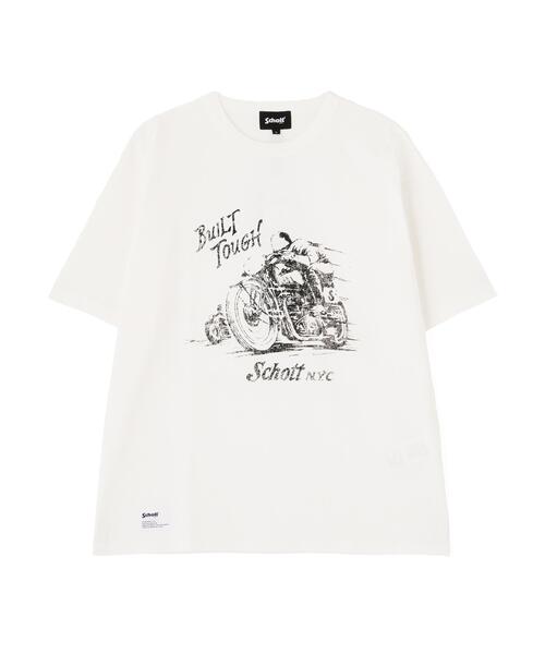Schott(ショット)の「Schott/ショット/IRON HORSE T-SHIRT/アイアン ホース Tシャツ(Tシャツ/カットソー・メンズ・レッド/ネイビー/ブラック/ホワイト・M/L/XL/2XL)」の2枚目の写真