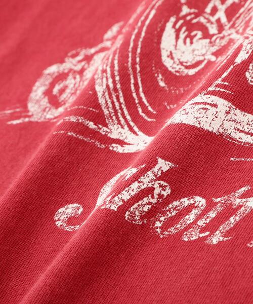schott（ショット）の「Schott/ショット/IRON HORSE T-SHIRT/アイアン ホース Tシャツ（Tシャツ/カットソー・メンズ・レッド/ネイビー/ブラック・M/L/XL/2XL）」の6枚目の写真