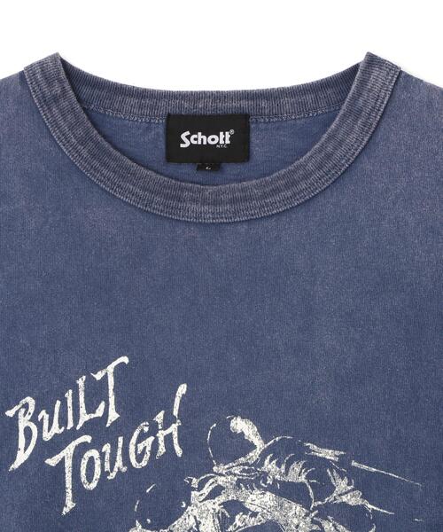 schott（ショット）の「Schott/ショット/IRON HORSE T-SHIRT/アイアン ホース Tシャツ（Tシャツ/カットソー・メンズ・レッド/ネイビー/ブラック・M/L/XL/2XL）」の8枚目の写真