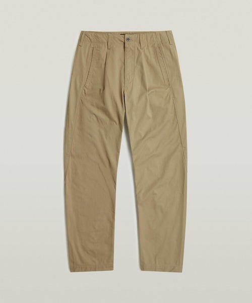 G-STAR(ジースター)の「Pleated Loose Tapered Chino/フロントプリーツルーズテーパードチノパンツ(チノパンツ・メンズ・ベージュ系その他・28/30/29/30/30/30/32/30/33/30/34/30/31/30/36/30)」の6枚目の写真