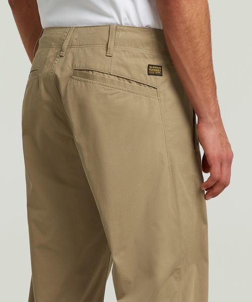 G-STAR(ジースター)の「Pleated Loose Tapered Chino/フロントプリーツルーズテーパードチノパンツ(チノパンツ・メンズ・ベージュ系その他・28/30/29/30/30/30/32/30/33/30/34/30/31/30/36/30)」の5枚目の写真