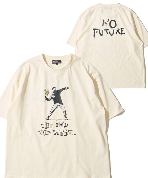 BRANDALISED(ブランダライズド)の「【BRANDALISED/ブランダライズド】冷感スラブ天竺 プリントクルーネックTシャツ(Tシャツ/カットソー・メンズ・ブラウン/アイボリー/ブラック・LARGE/MEDIUM/X-LARGE)」の1枚目の写真