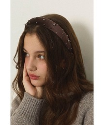 ALEXIA STAM | Bijou Velour Headband / ビジューベロアカチューシャ(カチューシャ)