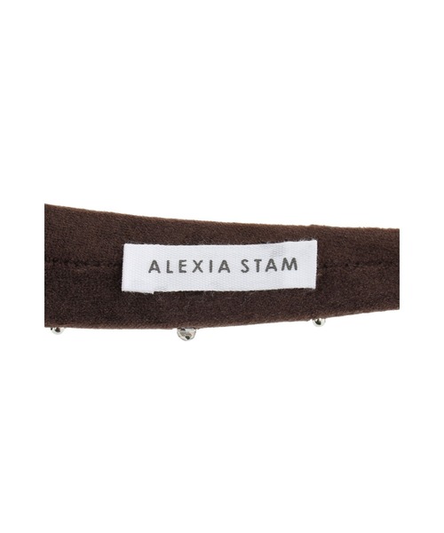 ALEXIA STAM（アリシアスタン）の「Bijou Velour Headband / ビジューベロアカチューシャ（カチューシャ・レディース・ブラウン/ブラック・FREE）」の9枚目の写真