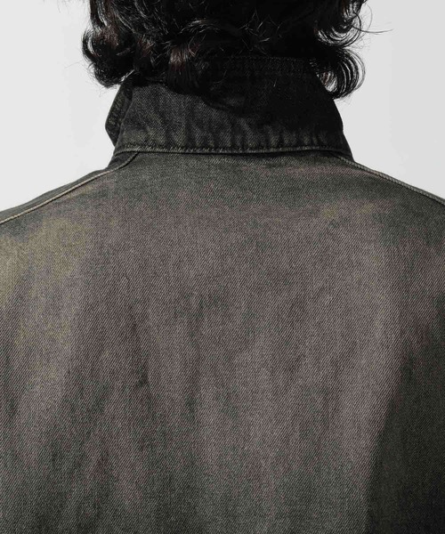 niko and...（ニコアンド）の「[niko and ...JEANS] FLY YOKE DENIM BLOUSON（ブルゾン・メンズ・チャコール/アクア・LARGE/MEDIUM）」の17枚目の写真