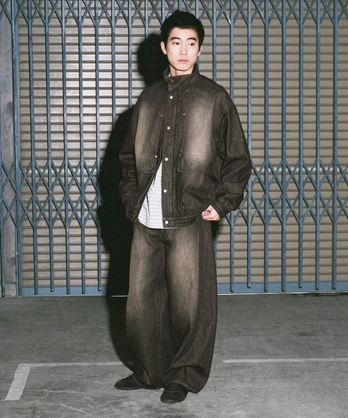 niko and...（ニコアンド）の「[niko and ...JEANS] FLY YOKE DENIM BLOUSON（ブルゾン・メンズ・チャコール/アクア・LARGE/MEDIUM）」の22枚目の写真