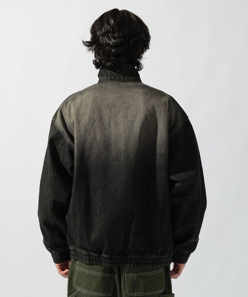 niko and...（ニコアンド）の「[niko and ...JEANS] FLY YOKE DENIM BLOUSON（ブルゾン・メンズ・チャコール/アクア・LARGE/MEDIUM）」の10枚目の写真