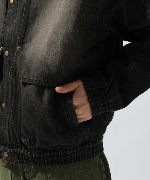 niko and...（ニコアンド）の「[niko and ...JEANS] FLY YOKE DENIM BLOUSON（ブルゾン・メンズ・チャコール/アクア・LARGE/MEDIUM）」の14枚目の写真