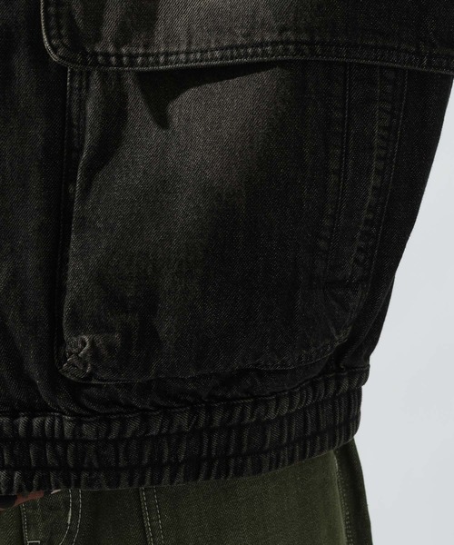 niko and...（ニコアンド）の「[niko and ...JEANS] FLY YOKE DENIM BLOUSON（ブルゾン・メンズ・チャコール/アクア・LARGE/MEDIUM）」の15枚目の写真