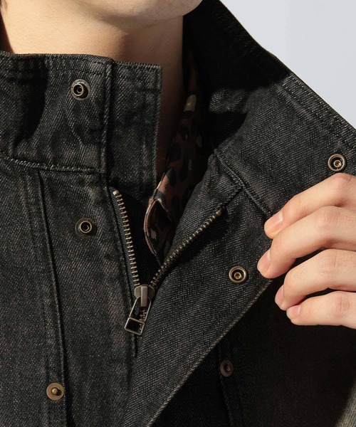 niko and...（ニコアンド）の「[niko and ...JEANS] FLY YOKE DENIM BLOUSON（ブルゾン・メンズ・チャコール/アクア・LARGE/MEDIUM）」の16枚目の写真