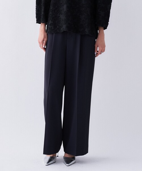 cloenc(クロエンス)の「【防花粉/セットアップ】イージータックワイドパンツ(その他パンツ・レディース・ネイビー/キャメル/グレー・01/02/03)」の2枚目の写真