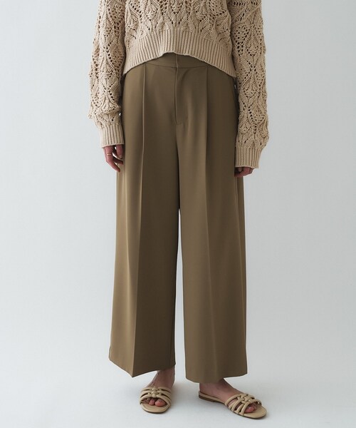 cloenc(クロエンス)の「【防花粉/セットアップ】イージータックワイドパンツ(その他パンツ・レディース・ネイビー/キャメル/グレー・01/02/03)」の6枚目の写真