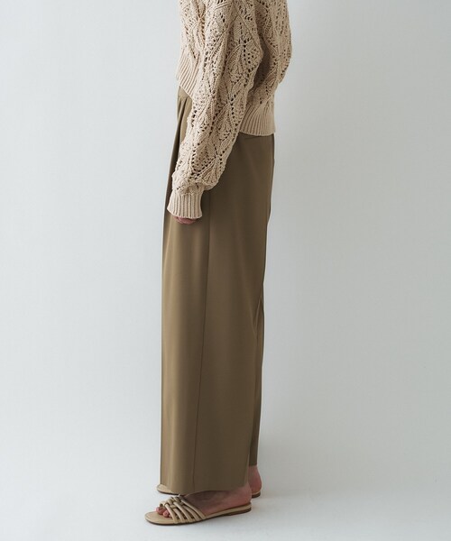 cloenc(クロエンス)の「【防花粉/セットアップ】イージータックワイドパンツ(その他パンツ・レディース・ネイビー/キャメル/グレー・01/02/03)」の7枚目の写真