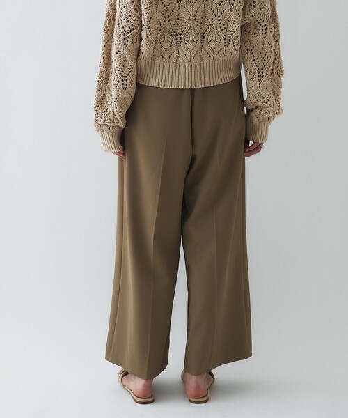 cloenc(クロエンス)の「【防花粉/セットアップ】イージータックワイドパンツ(その他パンツ・レディース・ネイビー/キャメル/グレー・01/02/03)」の8枚目の写真