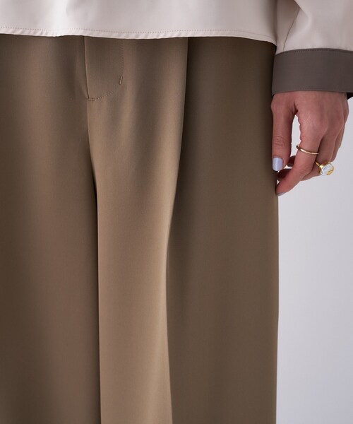 cloenc(クロエンス)の「【防花粉/セットアップ】イージータックワイドパンツ(その他パンツ・レディース・ネイビー/キャメル/グレー・01/02/03)」の12枚目の写真