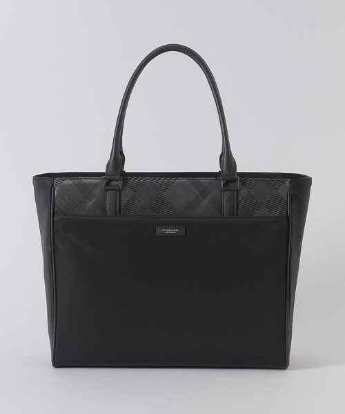 BLACK LABEL CRESTBRIDGE(ブラックレーベル・クレストブリッジ)の「ナイロンコンビカルゼシャドークレストブリッジチェックビジネストートバッグ(トートバッグ・メンズ・ネイビー/ブラック・FREE)」の8枚目の写真
