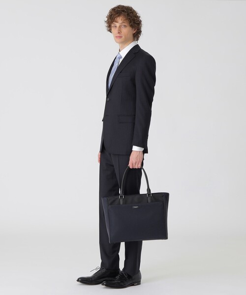 BLACK LABEL CRESTBRIDGE(ブラックレーベル・クレストブリッジ)の「ナイロンコンビカルゼシャドークレストブリッジチェックビジネストートバッグ(トートバッグ・メンズ・ネイビー/ブラック・FREE)」の10枚目の写真