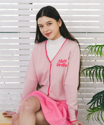 インタシャ ロア カーディガン PINK