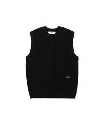 FFATS WAFFLE KNIT VEST_BLACK(NG2ESUK681A)