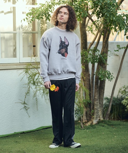 UN-FILLED(アンフィルド)の「msw1839- REAL GERBERA DOG CN SWEAT スウェット(ドーベルマン)(SDUF-2602DBM)(スウェット・メンズ・ホワイト/グレー・M/XL/L)」の15枚目の写真