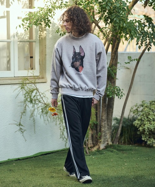 UN-FILLED(アンフィルド)の「msw1839- REAL GERBERA DOG CN SWEAT スウェット(ドーベルマン)(SDUF-2602DBM)(スウェット・メンズ・ホワイト/グレー・M/XL/L)」の16枚目の写真