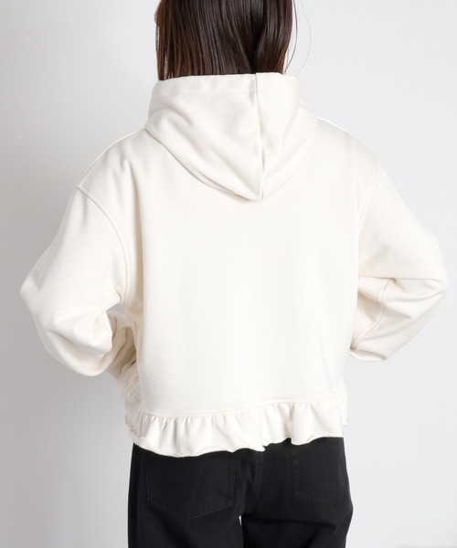 cepo（セポ）の「裏毛フリルパーカー（パーカー・レディース・ネイビー/グレー/オフホワイト・M）」の12枚目の写真