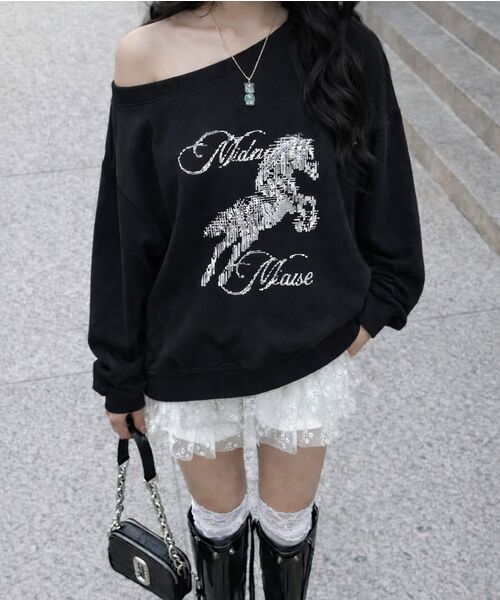 Midnight Move(ミッドナイトムーブ)の「horse mtm (black)(スウェット・レディース・その他・FREE)」の5枚目の写真